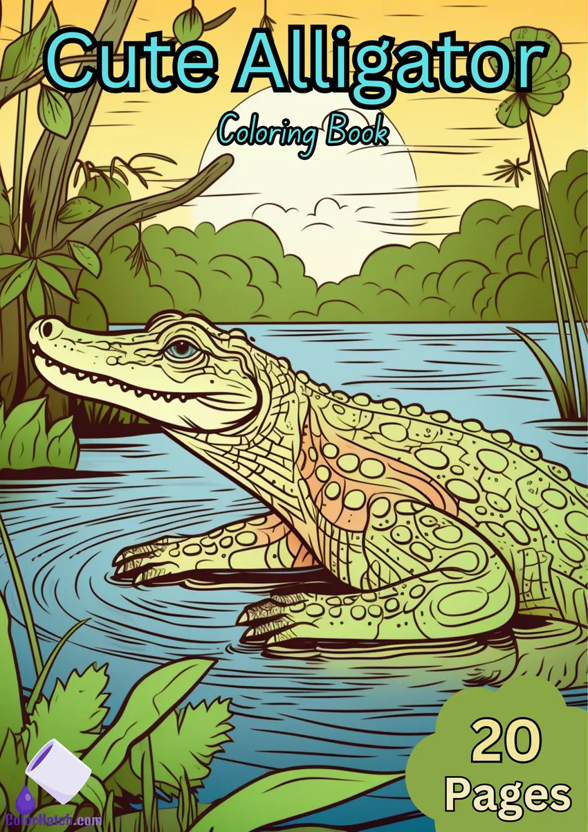 Alligator Coloring Book