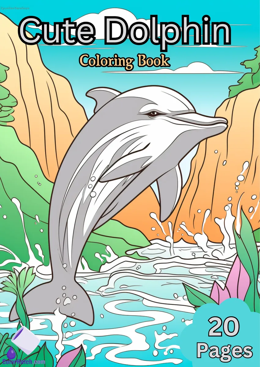 Dolphin Coloring Book