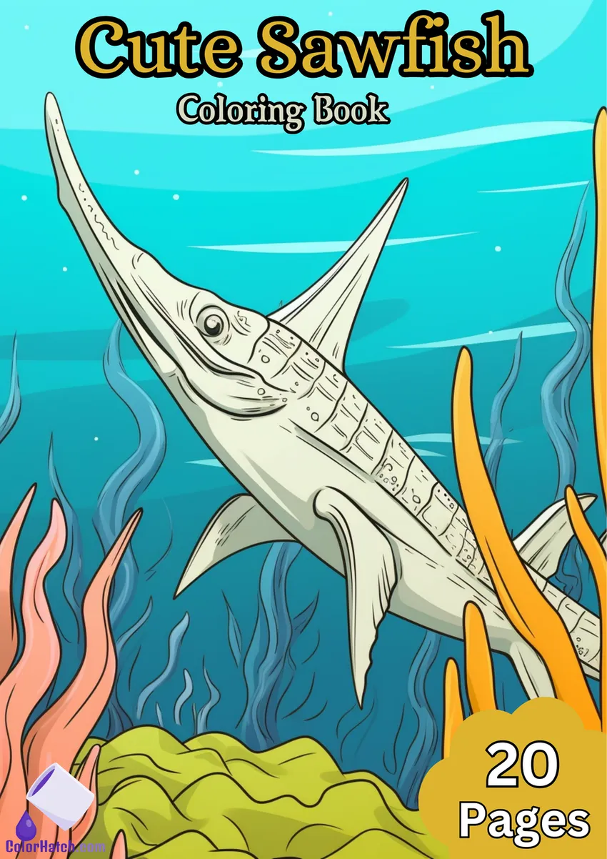 Sawfish Coloring Book
