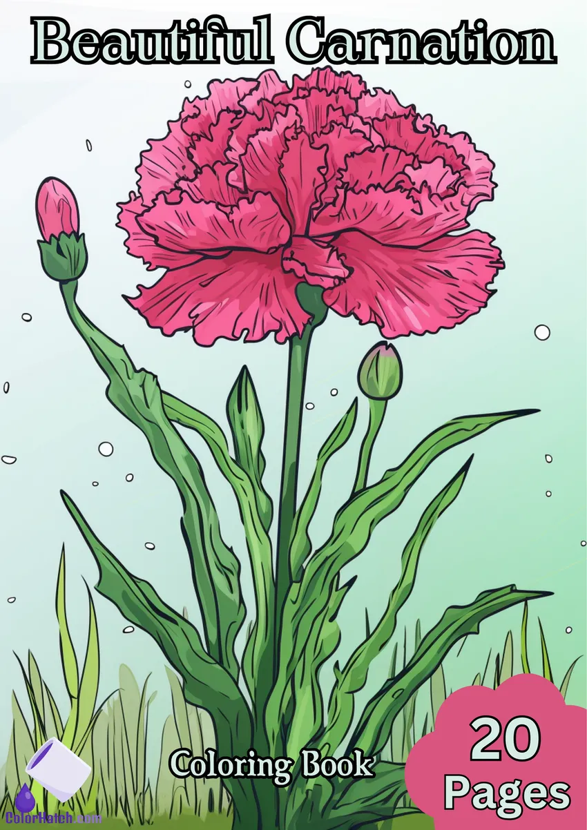 Carnation Coloring Book