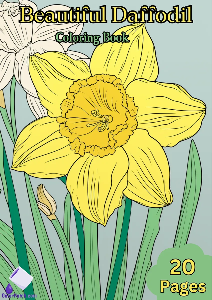 Daffodil Coloring Book