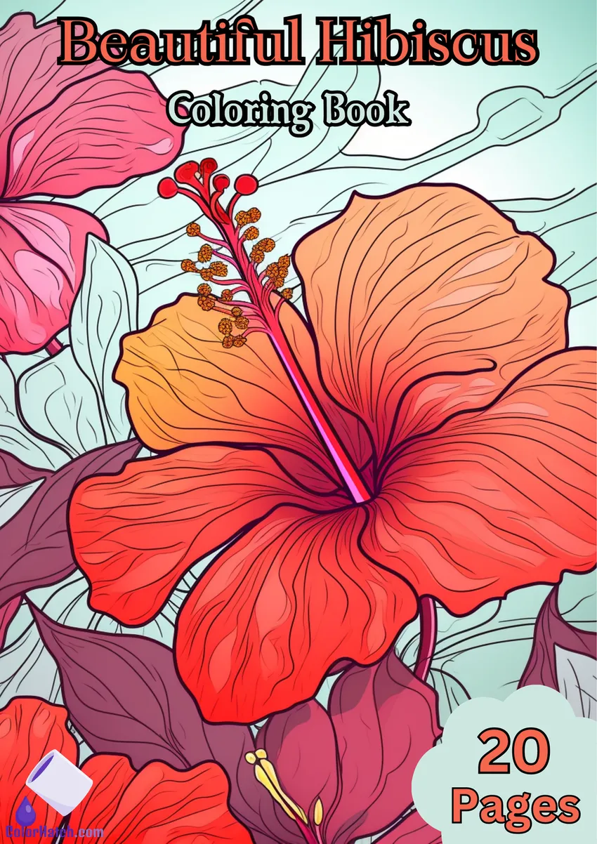 Hibiscus Coloring Book