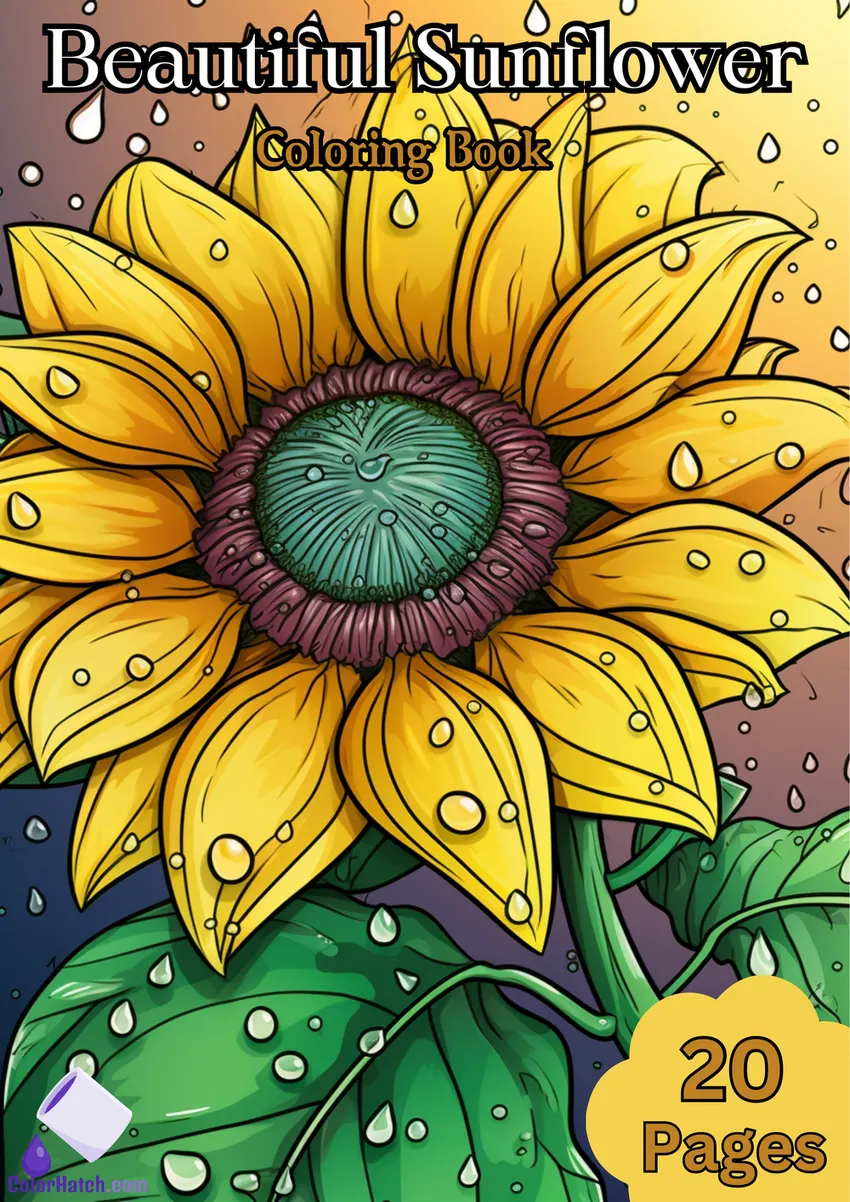 Sunflower Coloring Book
