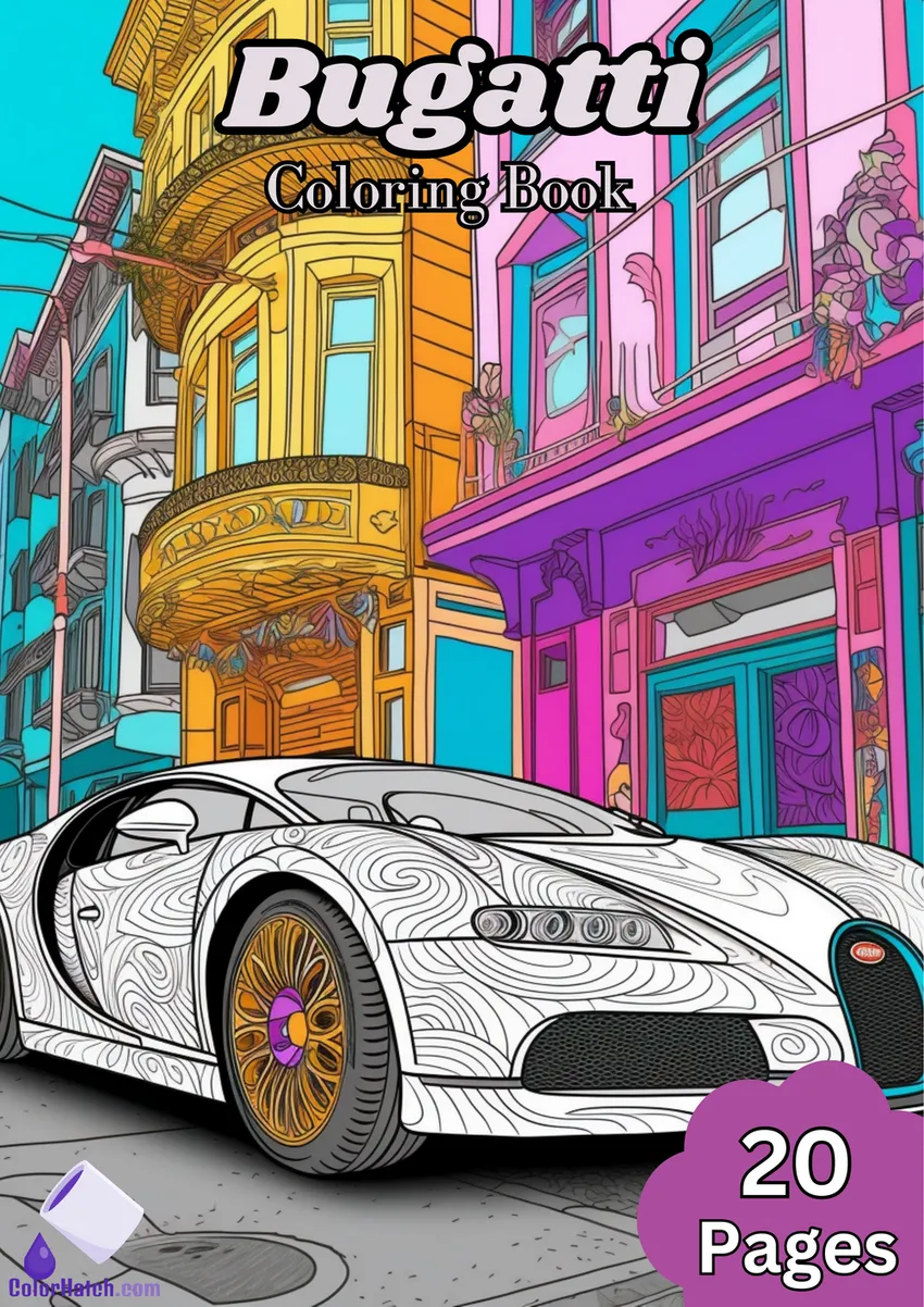 Bugatti Coloring Book
