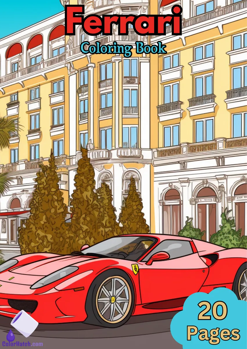 Ferrari Coloring Book