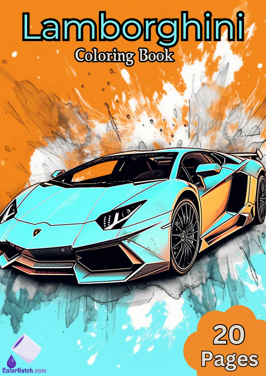 Lamborghini Coloring Book