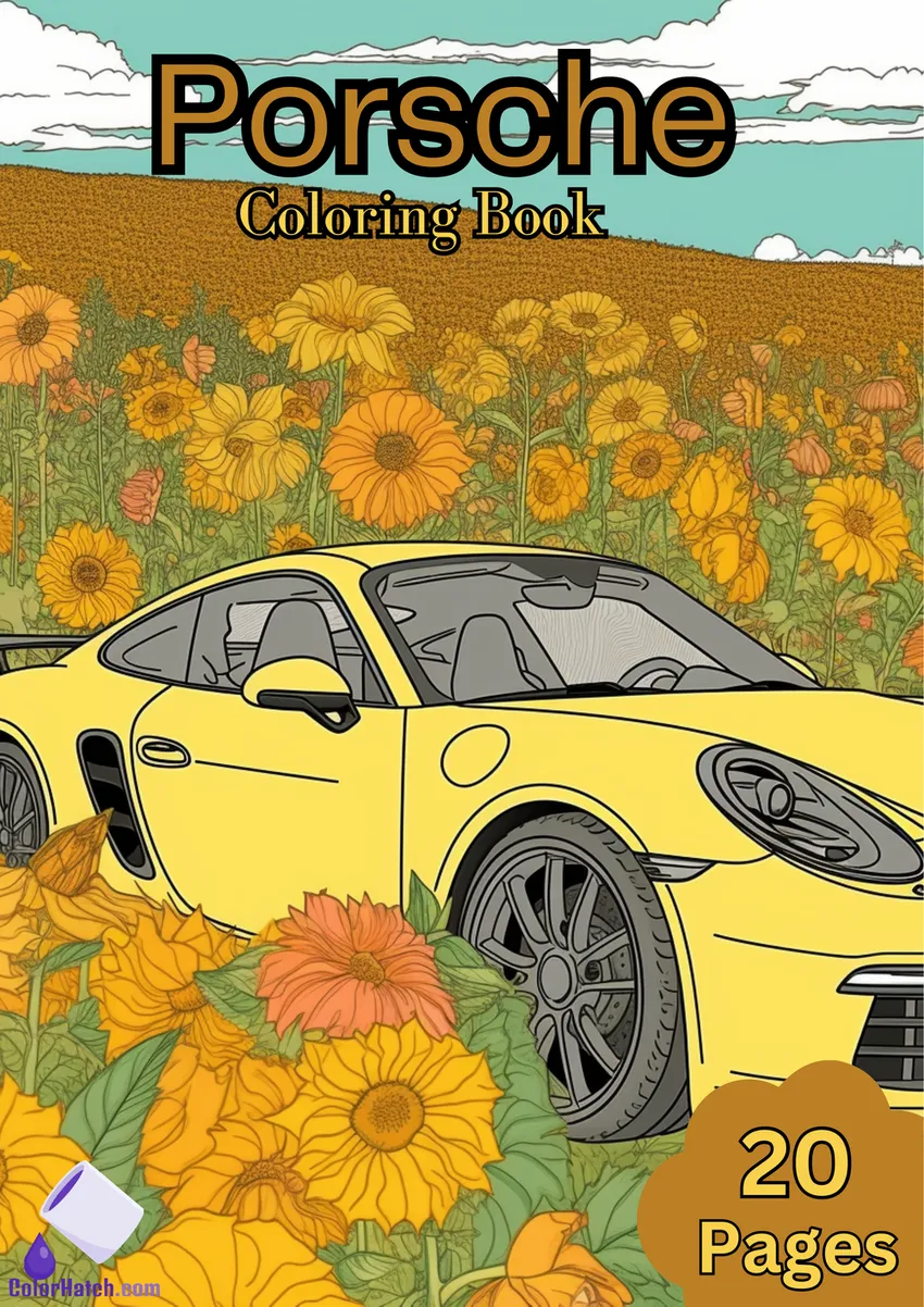 Porsche Coloring Book