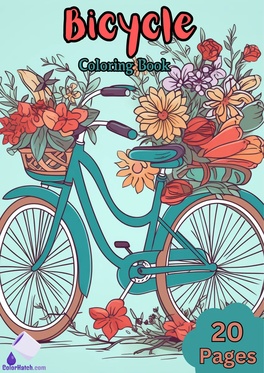 Bicycle Coloring Book