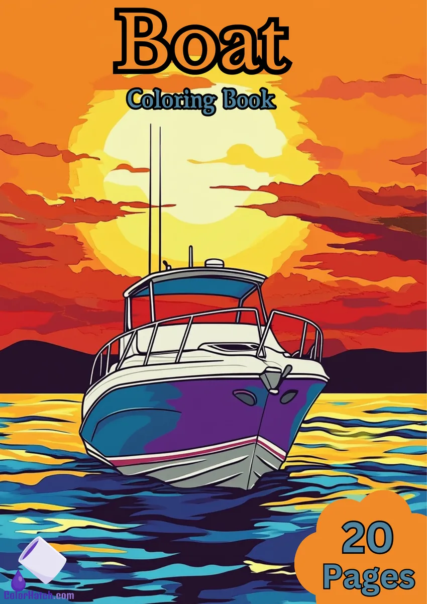 Boat Coloring Book