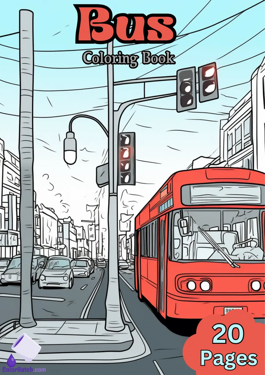 Bus Coloring Book