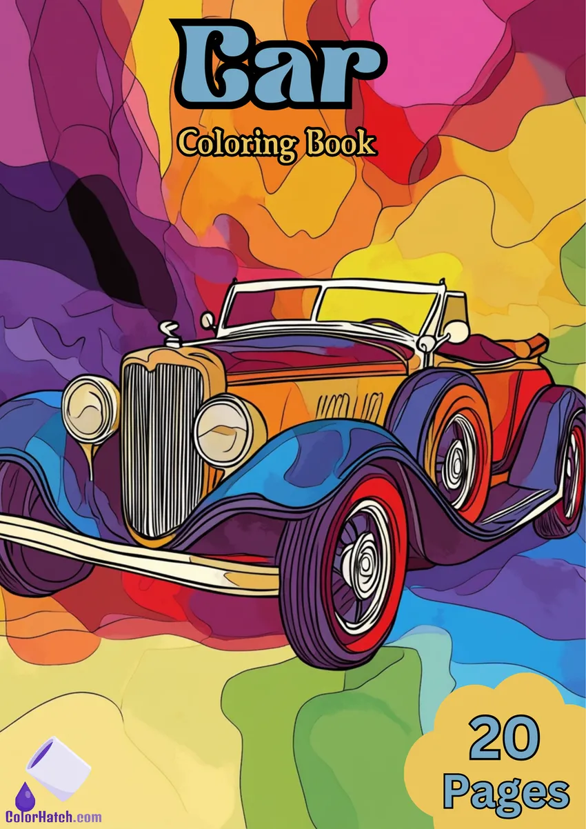Car Coloring Book
