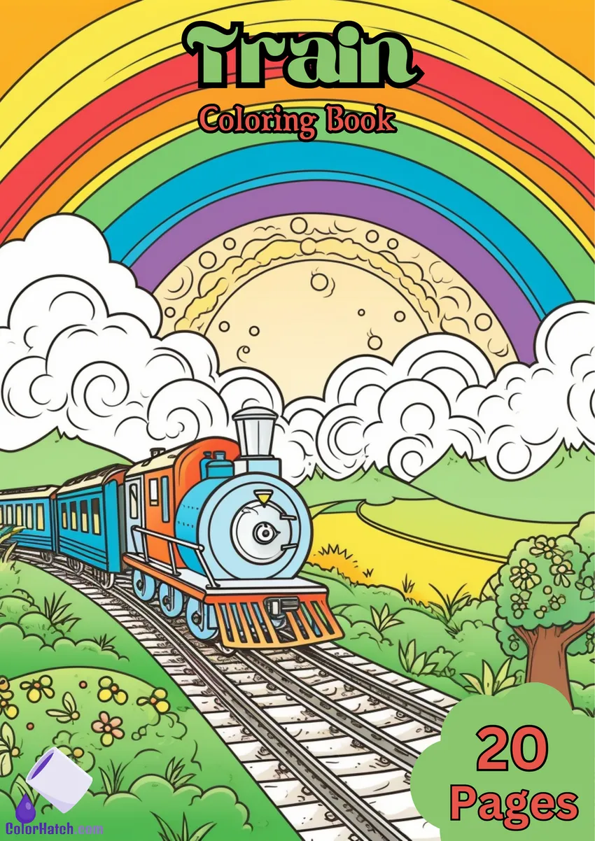 Train Coloring Book