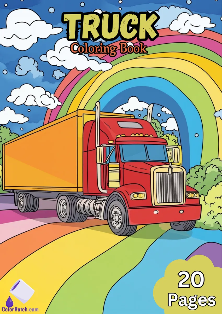 Truck Coloring Book
