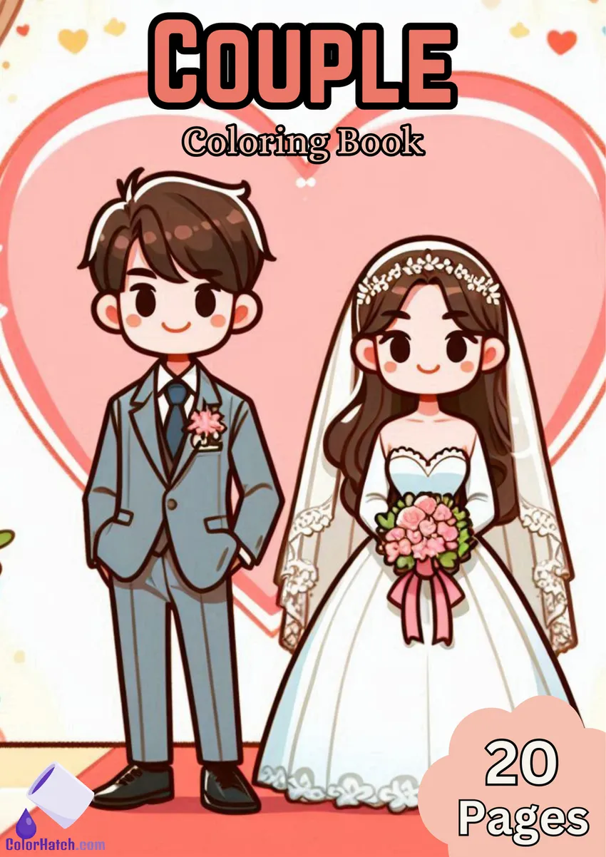 Couple Coloring Book