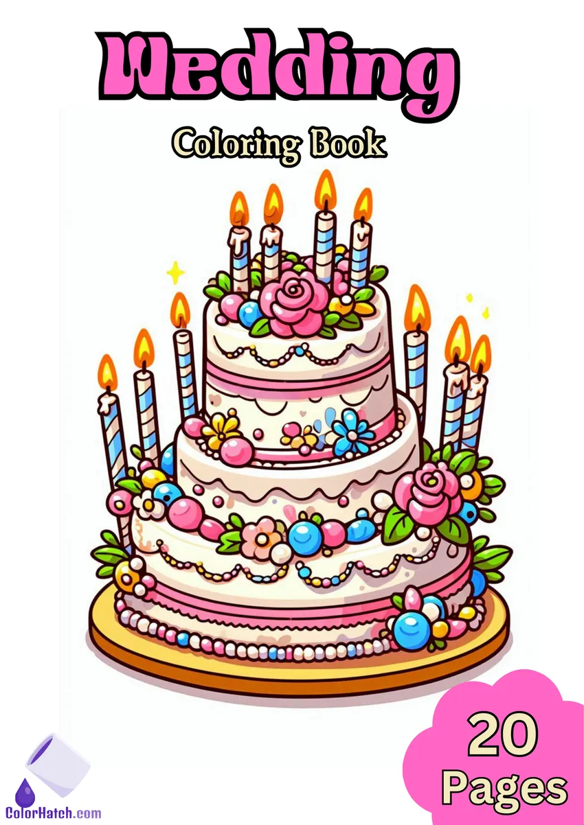 Wedding Coloring Book